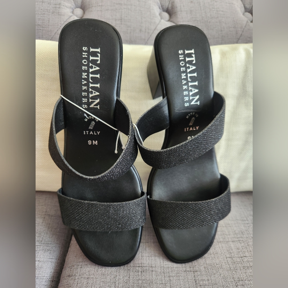 Italian Shoemakers Women's Black Sandals NEW NO TICKET